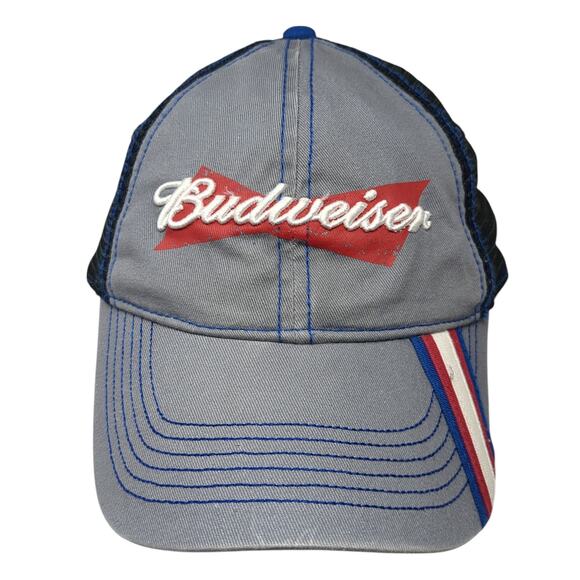 Budweiser Snapback Trucker Hat Multi One Size Adjustable Embroidered Mesh Back - Picture 1 of 9